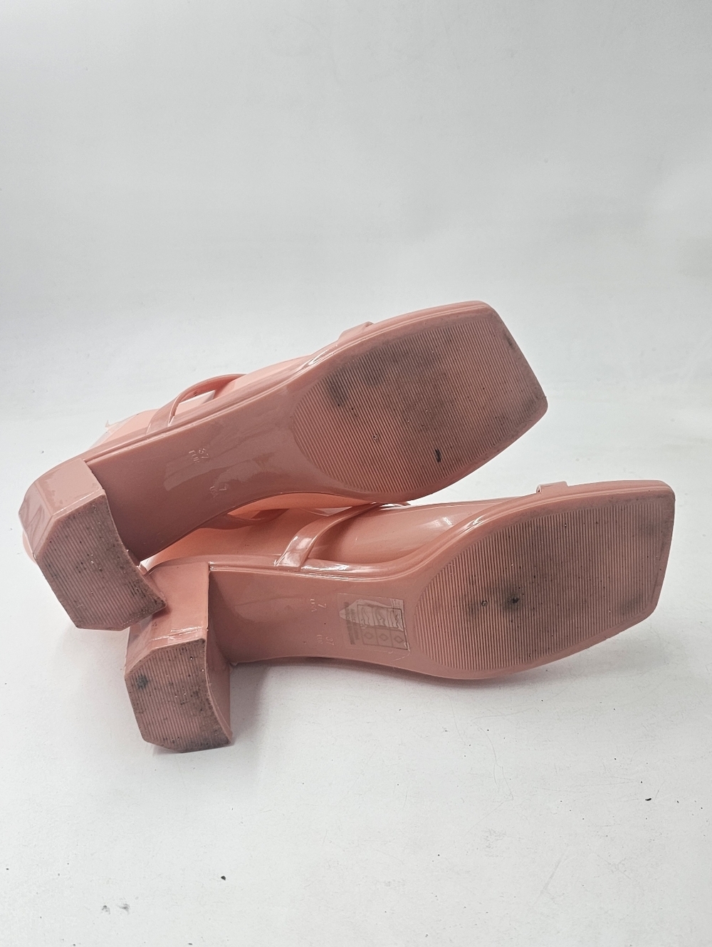 Jeffrey Campbell Jamm 3 Jelly Slide Sandals Nude Peach Womens Size 7 - Picture 8 of 9